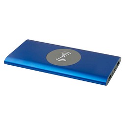 Juice 8000 mAh Typ-C kabellose Powerbank aus recyceltem Aluminium, royalblau