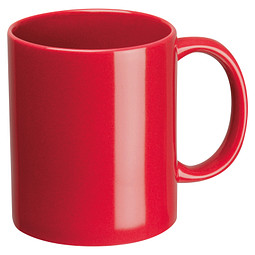 Kaffeetasse aus Keramik, 300ml, rot