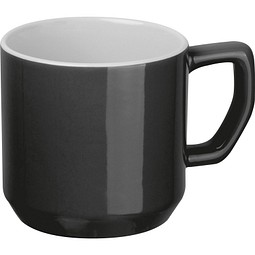 Keramiktasse Kyiv,schwarz
