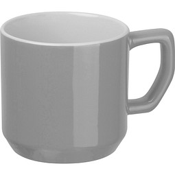 Keramiktasse Kyiv,silbergrau