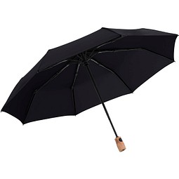 Knirps Timber duomatic Taschenschirm, black