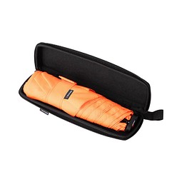 Knirps X4U ultra light slim manual Taschenschirm & Case, neon orange