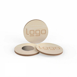 Kühlschrankmagnet rund, natur