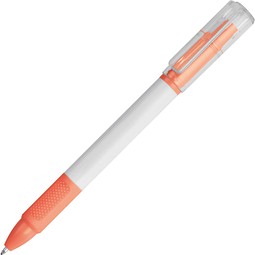 Kugelschreiber mit Textmarker Lens,orange