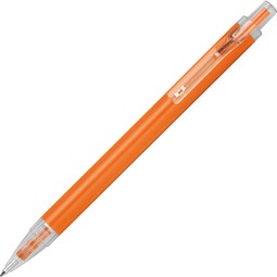 Kugelschreiber mit transparenten Clip EUGENE, orange