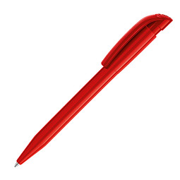 Kugelschreiber Total MADE IN EUROPE, blaue Mine, rot