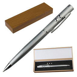 Kugelschreiber/Laserpointer Tri-Star, blaue Mine