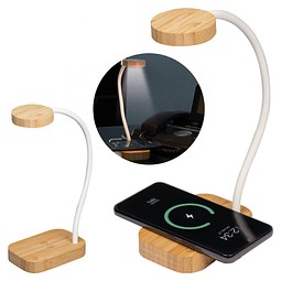 Lampe mit Induktionsladegerät Tomsk,beige