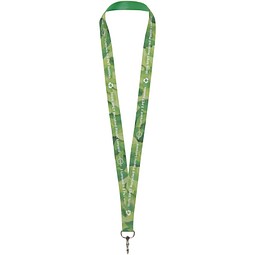 Lana Sublimation Lanyard aus recyceltem PET Kunststoff, weiss, 20mm