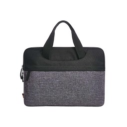 Laptop-Mappe ELEGANCE, schwarz-grau meliert