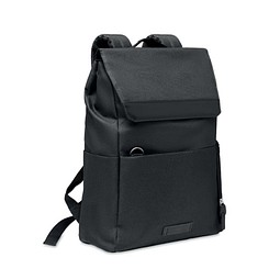 Laptop-Rucksack 600D RPET DAEGU LAP, Schwarz