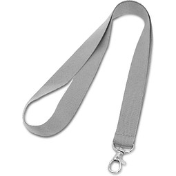 LARIAT. Lanyard aus Polyester mit 20mm Breite, Hellgrau