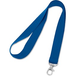 LARIAT. Lanyard aus Polyester mit 20mm Breite, Königsblau