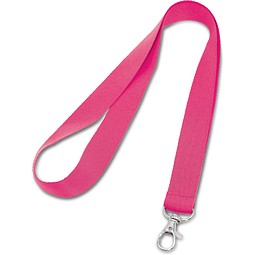 LARIAT. Lanyard aus Polyester mit 20mm Breite, Rosa
