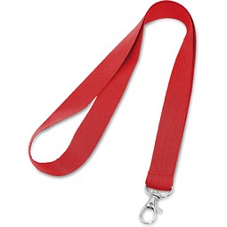 LARIAT. Lanyard aus Polyester mit 20mm Breite, Rot