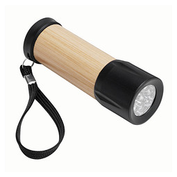 LED Taschenlampe BAMBOO SHINE,braun, schwarz