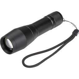 LED Taschenlampe mit 3 verschiedenen Lichtfunktionen, schwarz