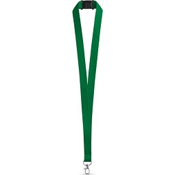 LEEDS. Lanyard aus Polyester mit Sicherheitsverschluss, Grün