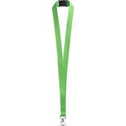 LEEDS. Lanyard aus Polyester mit Sicherheitsverschluss, Hellgrün