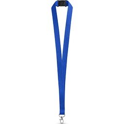 LEEDS. Lanyard aus Polyester mit Sicherheitsverschluss, Königsblau