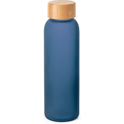 LILLARD GLASS. Trinkflasche aus Mattglas 500ml, Königsblau