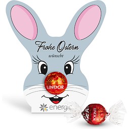 Lindt Lindor Kugel in Werbekartonage Osterhase, 12,5 g, Milchschokolade, Kartonage, inkl. Druck