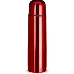 LUKA. Thermosflasche aus Edelstahl mit 500 ml Fassungsvermögen, Rot