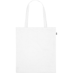 MAPUTO. Tragetasche aus 190T Polyester aus recyceltem (100% rPET), Weiß