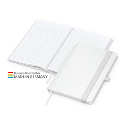 Geiger-Notes Match-Book White Bestseller Notizbuch A5 Natura, inkl. Druck, weiß