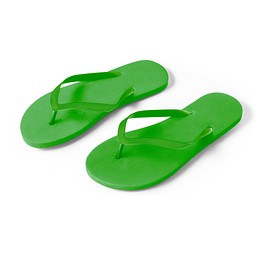 MAUPITI L / XL. Bequeme Flip-Flops mit PE-Sohle und PVC-Riemen, Grün
