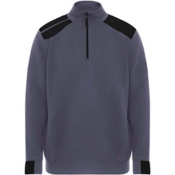 Maverick Pullover für Herren mit halbem Reißverschluss, 280 g/m2, blei, 2XL