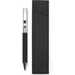 Metall-Kugelschreiber Braman inkl. Etui, grau
