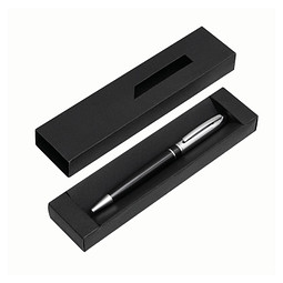 Metall-Kugelschreiber SILVER LINE,schwarz