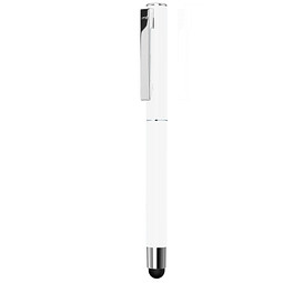 uma® Metall-Rollerball Straight, schwarze Mine, weiß
