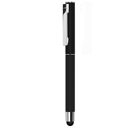 uma® Metall-Rollerball Straight, schwarze Mine, schwarz