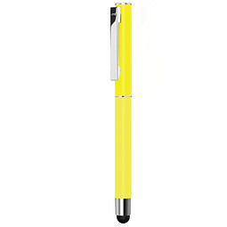 uma® Metall-Rollerball Straight, schwarze Mine, gelb