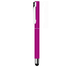 uma® Metall-Rollerball Straight, schwarze Mine, pink