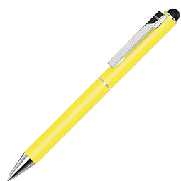 uma® Metall-Touchkugelschreiber Straight, blaue Mine, gelb