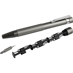 Metmaxx® Schraubendreher Stift BitPenPro, titan