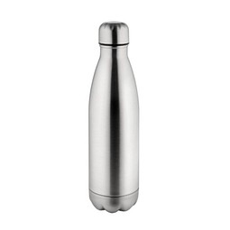 Metmaxx® Sportflasche Edelstahl PowerSteel, silber