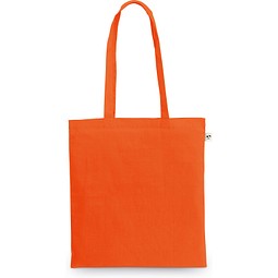 MEXICO. Tasche aus recycelter Baumwolle (70%) und Polyester (30% rPET) (150 g/m²), Orange