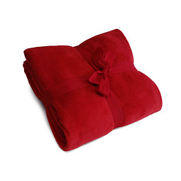Microfleece-Kuscheldecke, rot