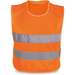 MIKE. Kinder Reflektorweste aus 100% Polyester, Orange