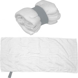 Mikrofaser Handtuch mit Gummiband , weiß