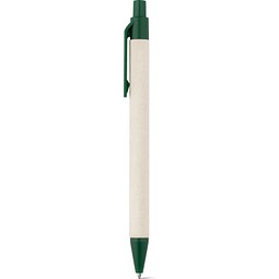 MILINK. Kugelschreiber aus 100 % Recyclingpapier, Dunkelgrün