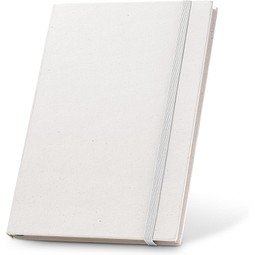 MILKY. A5-Notizblock mit Hardcover aus 100 % recyceltem Papier, Weiß