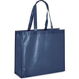 MILLENIA. Tragetasche aus laminiertem Non-Woven (110 g/m²), Blau