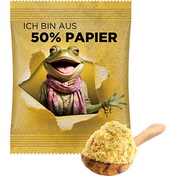 Minitüte, 10 g, Folie mit 50% Papieranteil, Maistro Meine klare Suppe, inkl. Druck