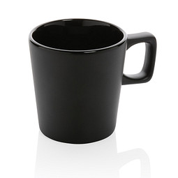 Keramik-Kaffeetasse Alva, 300 ml, schwarz