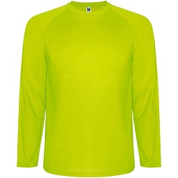 Montecarlo Langarm Sport-Shirt für Männer, Fluor Yellow, 2XL